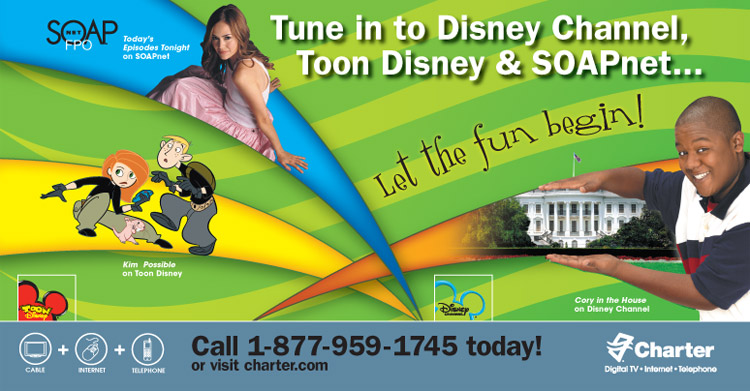 Disney Channel Tri-fold brochure cover